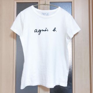 アニエスベー(agnes b.)のagnes b. アニエスベー レディース Tシャツ ロゴTシャツ 白(Tシャツ(半袖/袖なし))