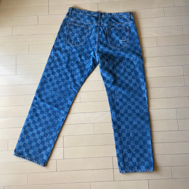 supreme regular jean washed checkerboardパンツ