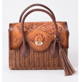 グレースコンチネンタル(GRACE CONTINENTAL)の最終値下げ！カービングトライブス　MS Rattan Bag カゴバック(ハンドバッグ)