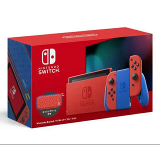 ニンテンドースイッチ(Nintendo Switch)の任天堂 Nintendo Switch マリオレッド×ブルー セット 本体(家庭用ゲーム機本体)