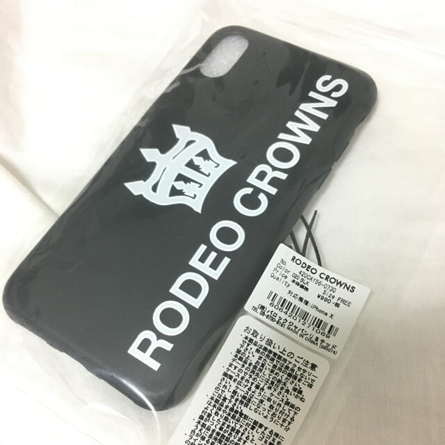 RODEO CROWNS(ロデオクラウンズ)のRODEO iPhone X ケース  黒 スマホ/家電/カメラのスマホアクセサリー(iPhoneケース)の商品写真