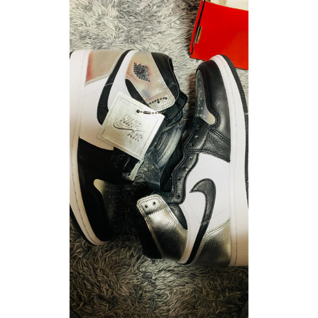 エアジョーダン1  HIGH OG aj1 Silver Toe