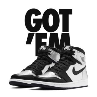 ナイキ(NIKE)のエアジョーダン1  HIGH OG aj1 Silver Toe(スニーカー)