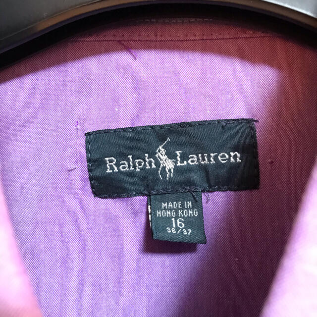 POLO RALPH LAUREN(ポロラルフローレン)のPolo ポロラルフローレン ビックポニー 刺繍ロゴ チェック柄 長袖シャツ 紫 メンズのトップス(シャツ)の商品写真