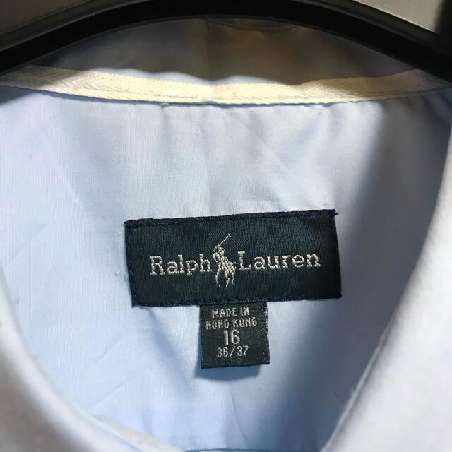 POLO RALPH LAUREN(ポロラルフローレン)のPolo ポロラルフローレン ビックポニー 刺繍ロゴ チェック柄 長袖シャツ 青 メンズのトップス(シャツ)の商品写真