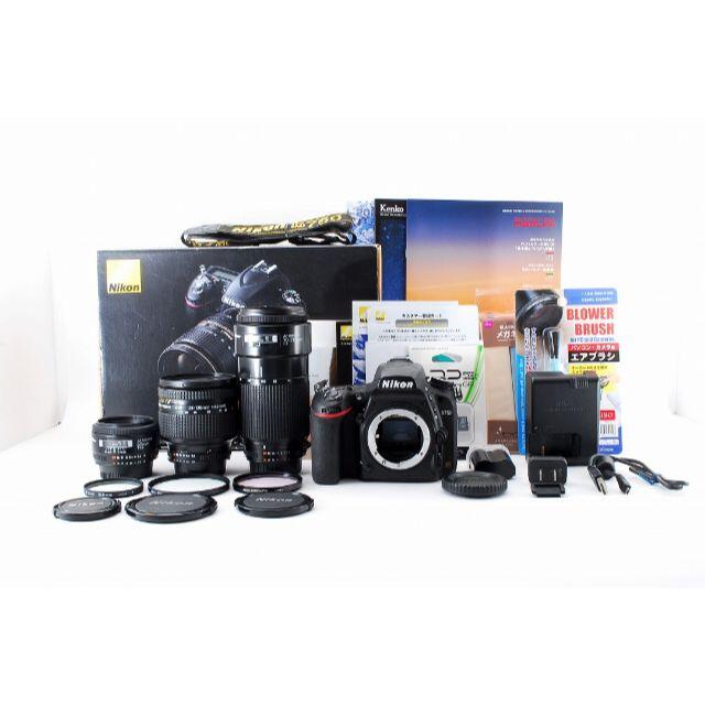 790ダブル保証 Nikon D750 24-120mm 50mm 70-210