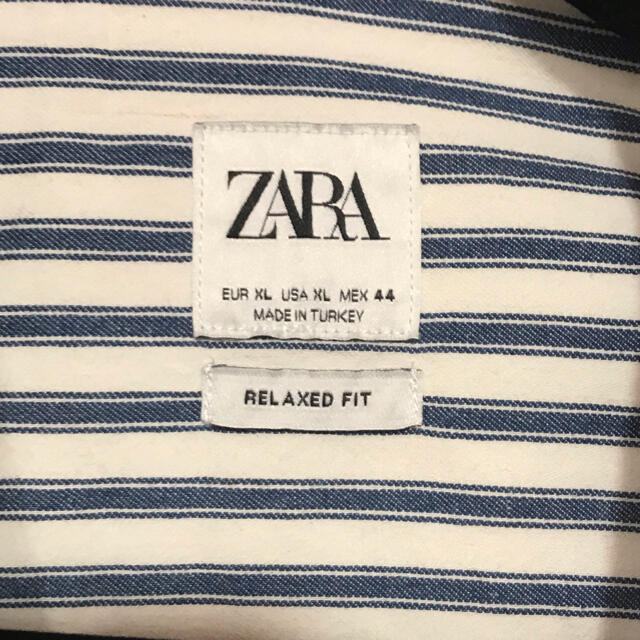 ZARA(ザラ)のZARA ストライプシャツ　XL メンズのトップス(シャツ)の商品写真