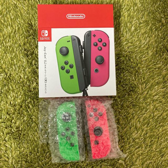 Nintendo Switch(ニンテンドースイッチ)の任天堂 Joy-Con (L)/(R) ネオングリーン/ネオンピンク エンタメ/ホビーのゲームソフト/ゲーム機本体(その他)の商品写真