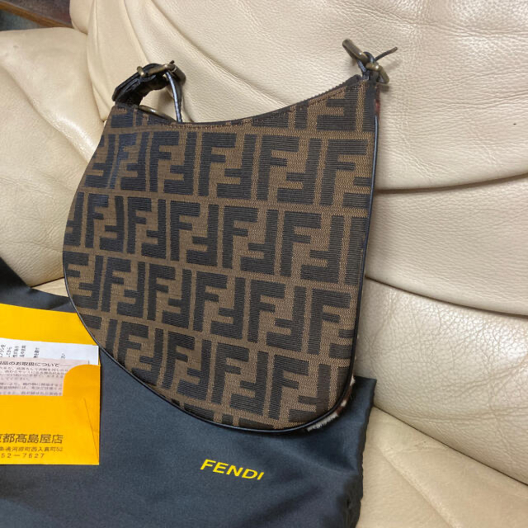 未使用品  FENDI  ハラコハンドバッグ