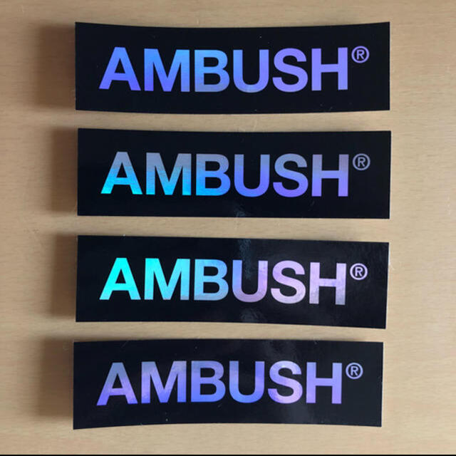 Ambush アンブッシュ  ステッカー4枚セット 10.5×3 新品未使用