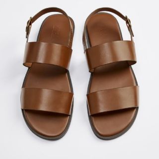 ザラ(ZARA)の新品 ZARA サンダル ブラウン 44 28.3cm(サンダル)