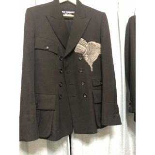 Yohji Yamamoto   yohji yamamoto pour homme 鳩抜染 ダブルブレストの