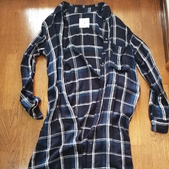 ZARA(ザラ)の専用！ザラ　チェックロングシャツ レディースのトップス(シャツ/ブラウス(長袖/七分))の商品写真