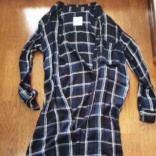 ザラ(ZARA)の専用！ザラ　チェックロングシャツ(シャツ/ブラウス(長袖/七分))