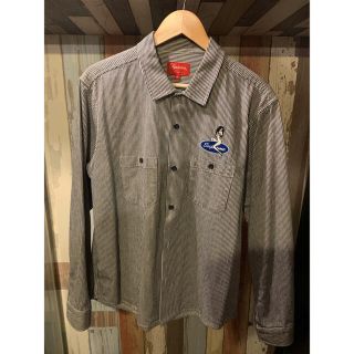 Supreme - supreme 18SS Pin Up Work Shirts 早い者勝ちの通販 by yus ...