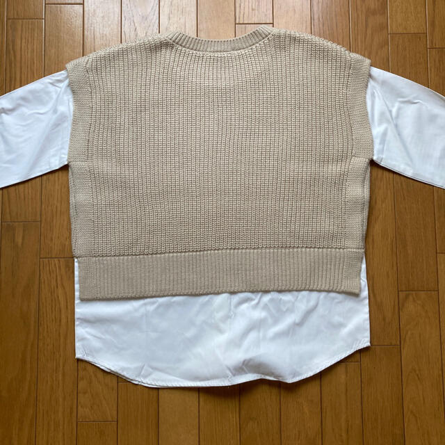 Ciaopanic(チャオパニック)のニット　ドッキングシャツ　レイヤード レディースのトップス(ニット/セーター)の商品写真