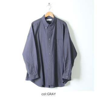 コモリ(COMOLI)のgraphpaper oxford L/S B.D Box Shirt Gray(シャツ)