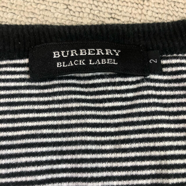 BURBERRY BLACK LABEL(バーバリーブラックレーベル)のBURBERRY BLACK LABEL バーバリー ボーダーロングTシャツ メンズのトップス(Tシャツ/カットソー(七分/長袖))の商品写真