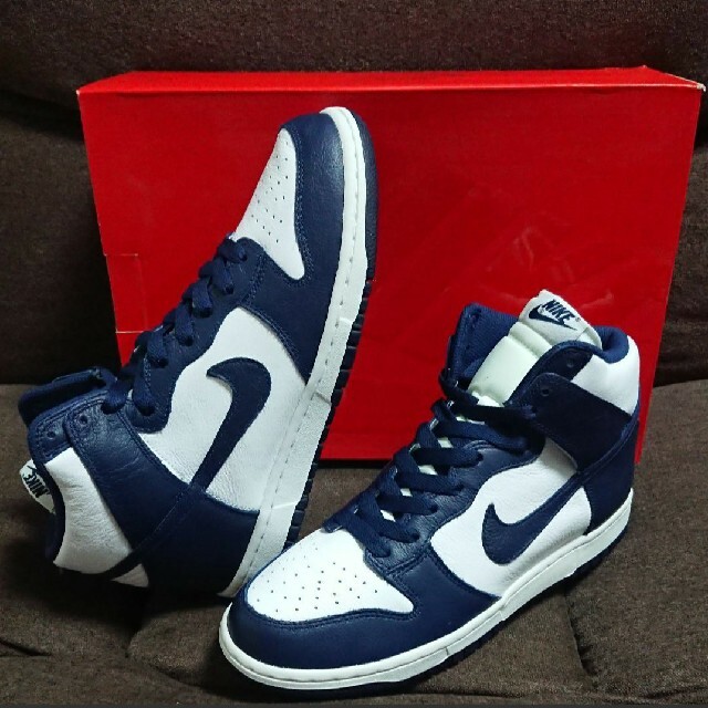 NIKE DUNK RETRO QS ネイビー/ホワイト 28cm