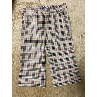 バーバリーブルーレーベル(BURBERRY BLUE LABEL)のBurberry ブルーレーベル　クロップドパンツ　size38(クロップドパンツ)