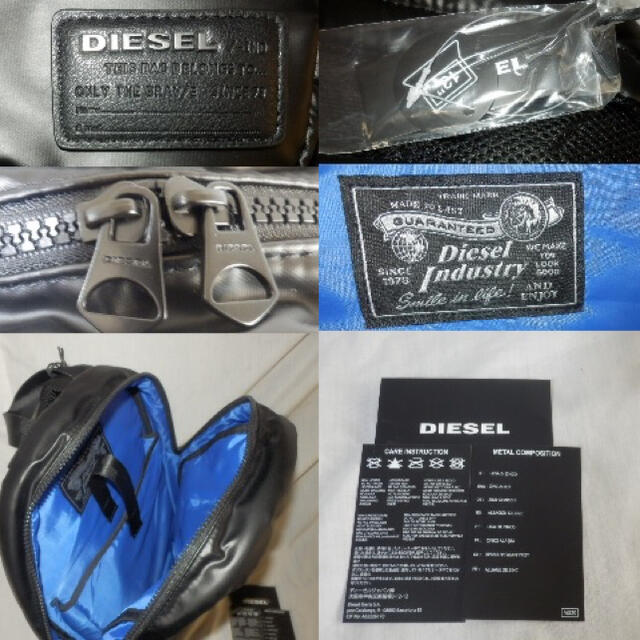 DIESEL(ディーゼル)の新品 本物 正規品 DIESEL メンズ Fレザー バックパック リュック 黒 メンズのバッグ(バッグパック/リュック)の商品写真