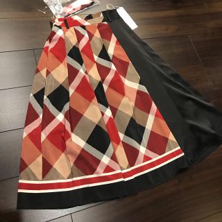 バーバリーブルーレーベル(BURBERRY BLUE LABEL)のブルーレーベル  クレストブリッジ　チェック柄　スカート(ロングスカート)