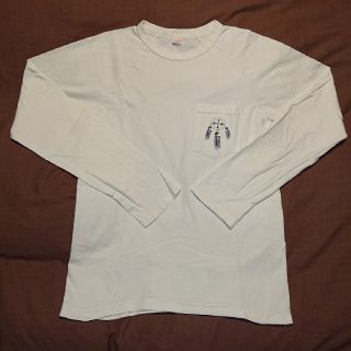 フラットヘッド(THE FLAT HEAD)のフラットヘッド  FLAT HEADポケット付き プリント ロング Tシャツ(Tシャツ/カットソー(七分/長袖))