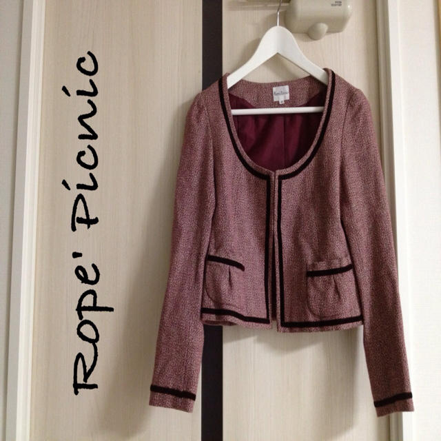 ROPE’(ロペ)のロペピクニック♡ノーカラーツィードJK レディースのジャケット/アウター(ノーカラージャケット)の商品写真