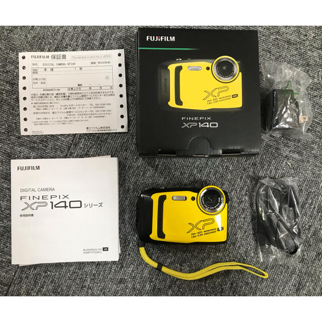 超美品】FUJIFILM FinePix XP140 イエロー 防水4K-