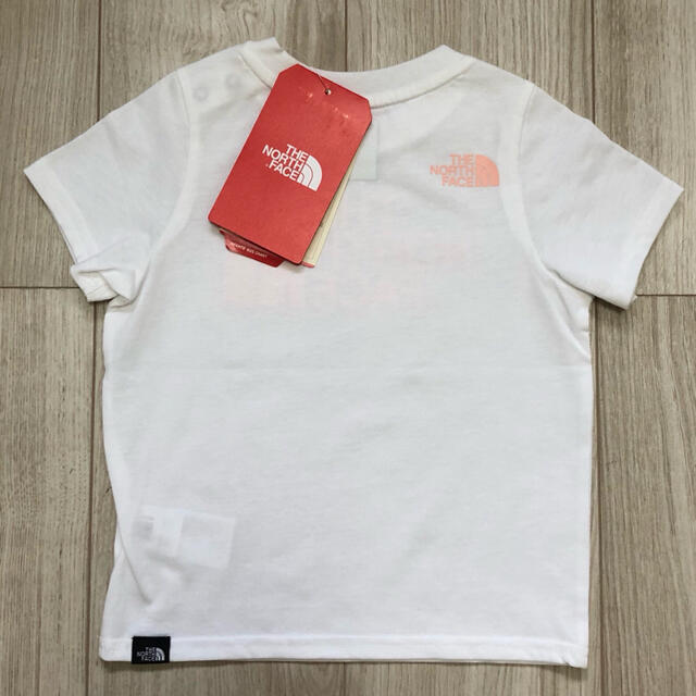 THE NORTH FACE(ザノースフェイス)のchichan様　専用　ノースフェイス　キッズ　ロゴTシャツ　ピンク　85cm キッズ/ベビー/マタニティのベビー服(~85cm)(Ｔシャツ)の商品写真