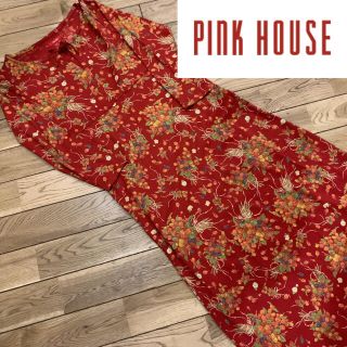 ピンクハウス(PINK HOUSE)のピンクハウス  PINK HOUSE ベリー　ブーケ　総柄　ワンピース(ロングワンピース/マキシワンピース)