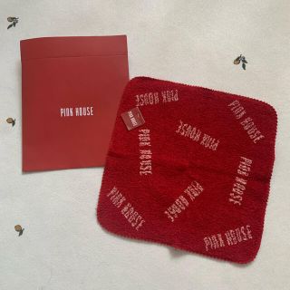 ピンクハウス(PINK HOUSE)のピンクハウス　新品　ハンドタオル　red (ハンカチ)