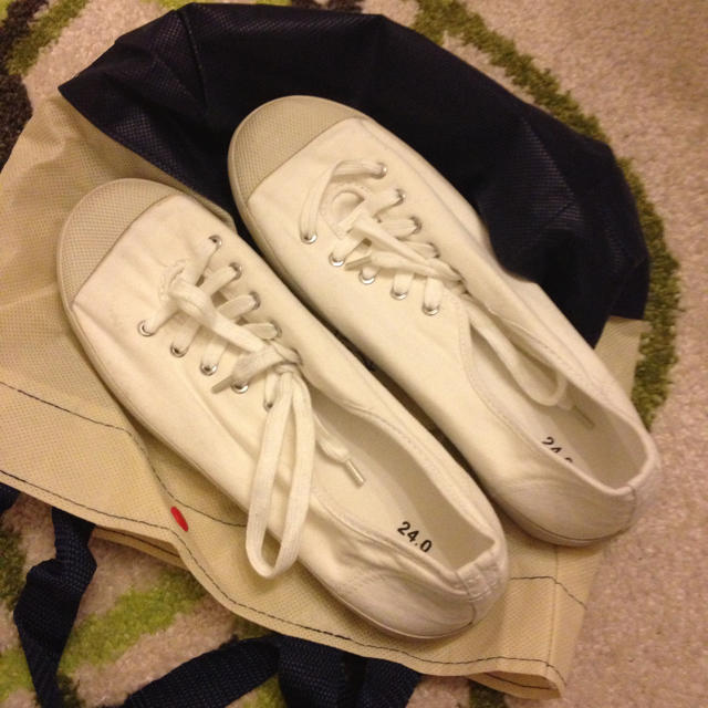 無印の白スニーカー❤ レディースの靴/シューズ(スニーカー)の商品写真