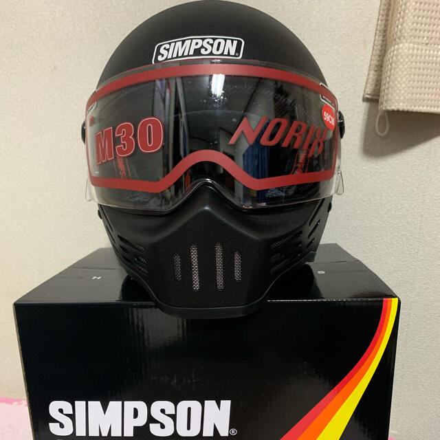 SIMPSON(シンプソン)の★新品未使用★SIMPSON  MODEL30 『M30』ストーンブラック 自動車/バイクのバイク(ヘルメット/シールド)の商品写真