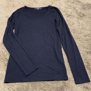 アズールバイマウジー(AZUL by moussy)のアズールバイマウジー　moussy カットソー　長T ラインストーン(カットソー(長袖/七分))