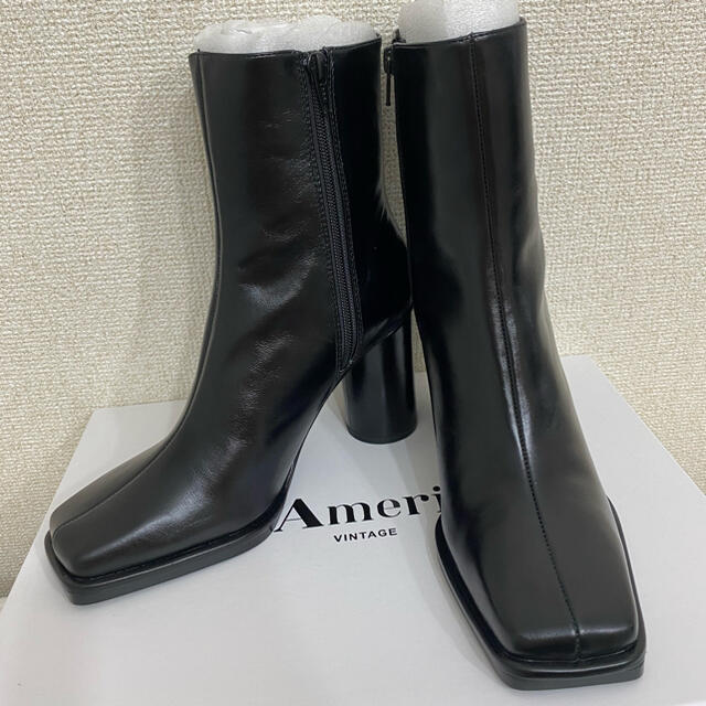 Ameri VINTAGE(アメリヴィンテージ)の新品未使用　/ AMERI   /  black  / スクエアブーツ　　 レディースの靴/シューズ(ブーツ)の商品写真