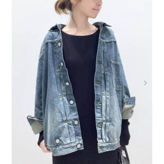 L'Appartement DEUXIEME CLASSE(アパルトモンドゥーズィエムクラス)の☆paaako様専用☆OVERSIZE DENIM JACKET☆36☆ レディースのジャケット/アウター(Gジャン/デニムジャケット)の商品写真