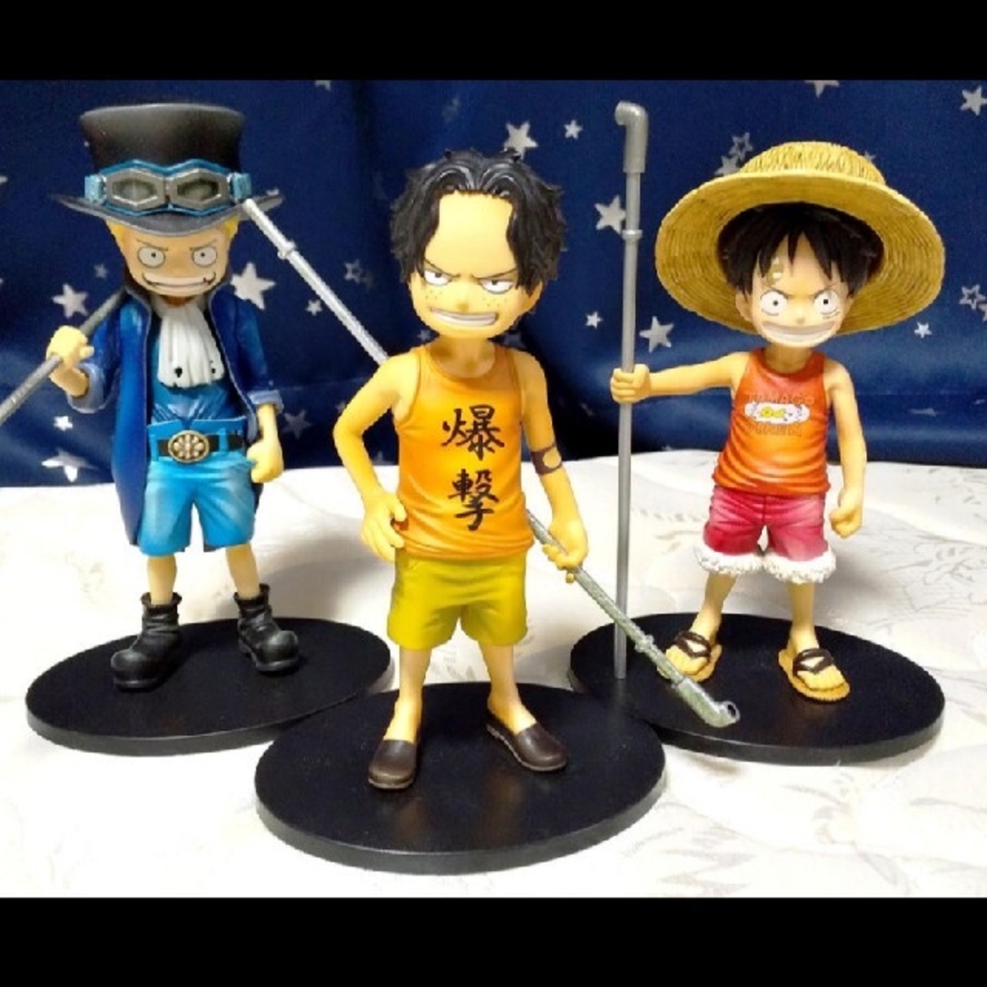 BANPRESTO - DXフィギュア3体セット サボ、ルフィ、エース