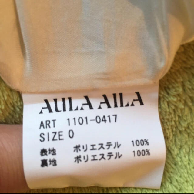 AULA AILA(アウラアイラ)の春物　ワンピース レディースのワンピース(ミニワンピース)の商品写真