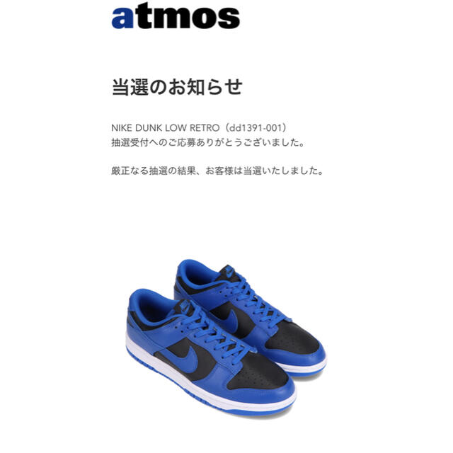 【期間限定価格】NIKE DUNK LOW HYPER COBALT コバルト