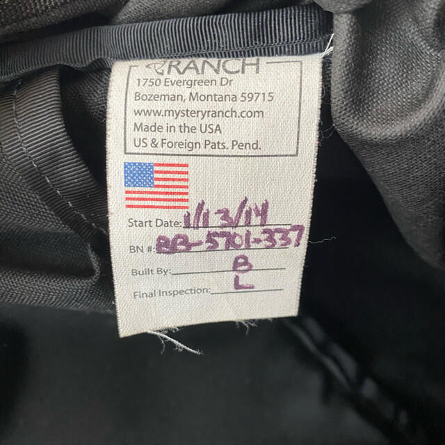 ミステリーランチ　mystery lunch リュック　booty bag