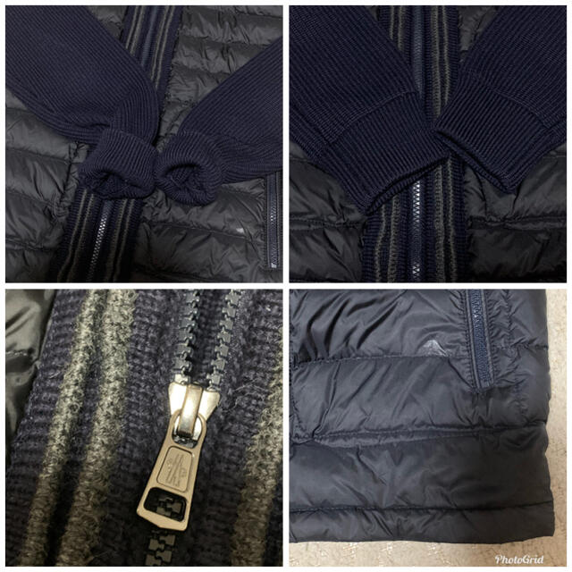 MONCLER(モンクレール)のモンクレール　ニット　ダウン　ジャケット　コート　アウター　クリーニング済み メンズのジャケット/アウター(ダウンジャケット)の商品写真