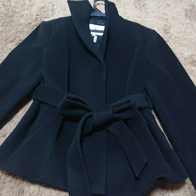 VIAGGIO BLU(ビアッジョブルー)の新品同様ビアッジョブルー15号ショート丈コート レディースのジャケット/アウター(チェスターコート)の商品写真
