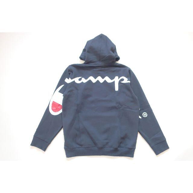 (M)Supreme Champion Hooded Sweatshirt紺