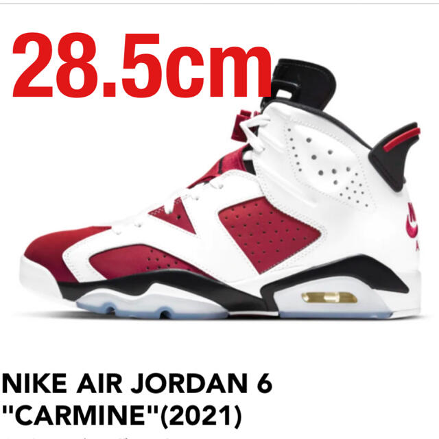 スニーカーjordan6 carmine ジョーダン6 カーマイン 28.5cm