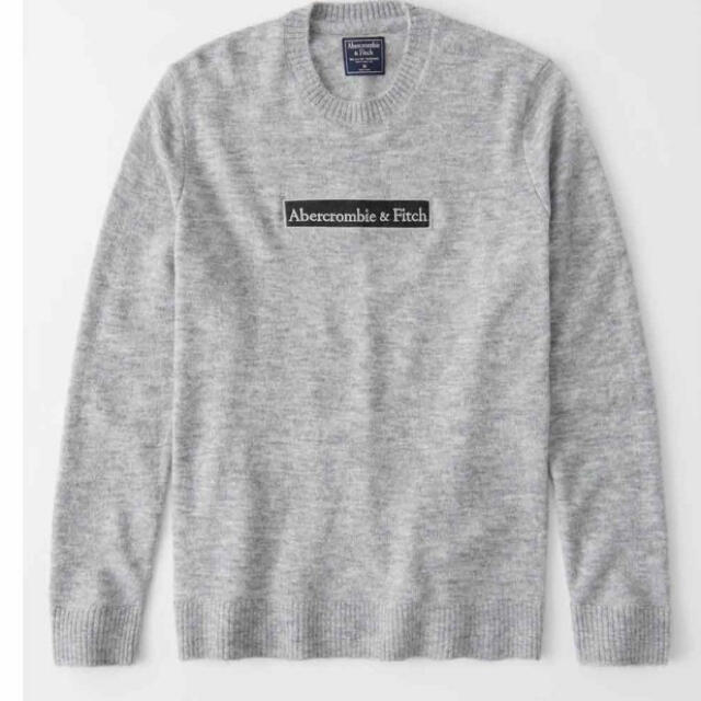 Abercrombie&Fitch(アバクロンビーアンドフィッチ)の(新品) アバクロンビー　ロゴ　セーター　メンズ　XS メンズのトップス(ニット/セーター)の商品写真