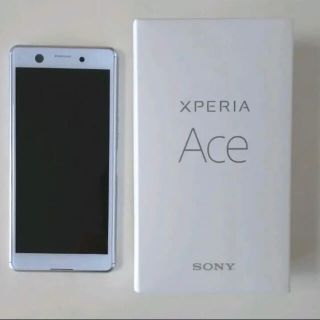 ソニー(SONY)のXperia Ace White 64 GB SIMフリー　おまけ付き(スマートフォン本体)