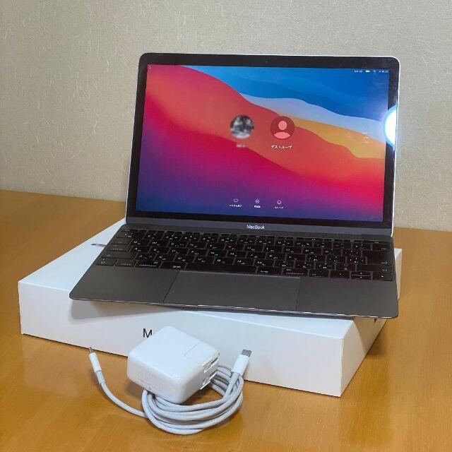 12インチMacBook Core i7　メモリ16GB/SSD512GBスペースグレイ充電回数