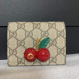 グッチ(Gucci)のGUCCI グッチ　正規品　折財布　サクランボ(財布)