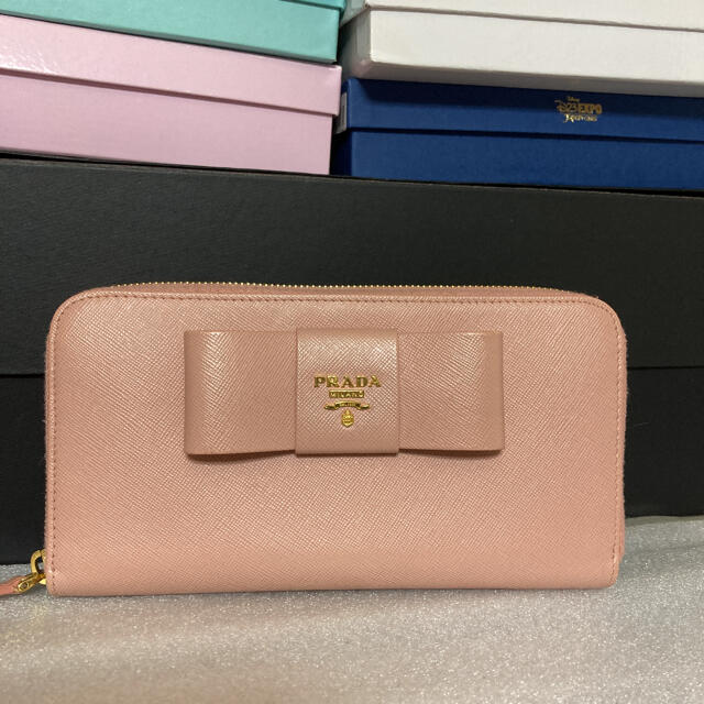 2種類選べる 【正規品】PRADA リボン 長財布 | ochge.org